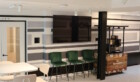 Picture of the coffee cart in the common room